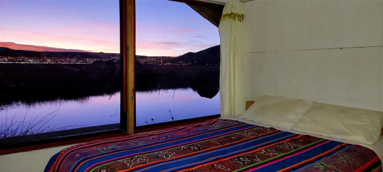 Titicaca Habitacion Panoramica Vista Al Amanecer Villa Puno Kültér fotó
