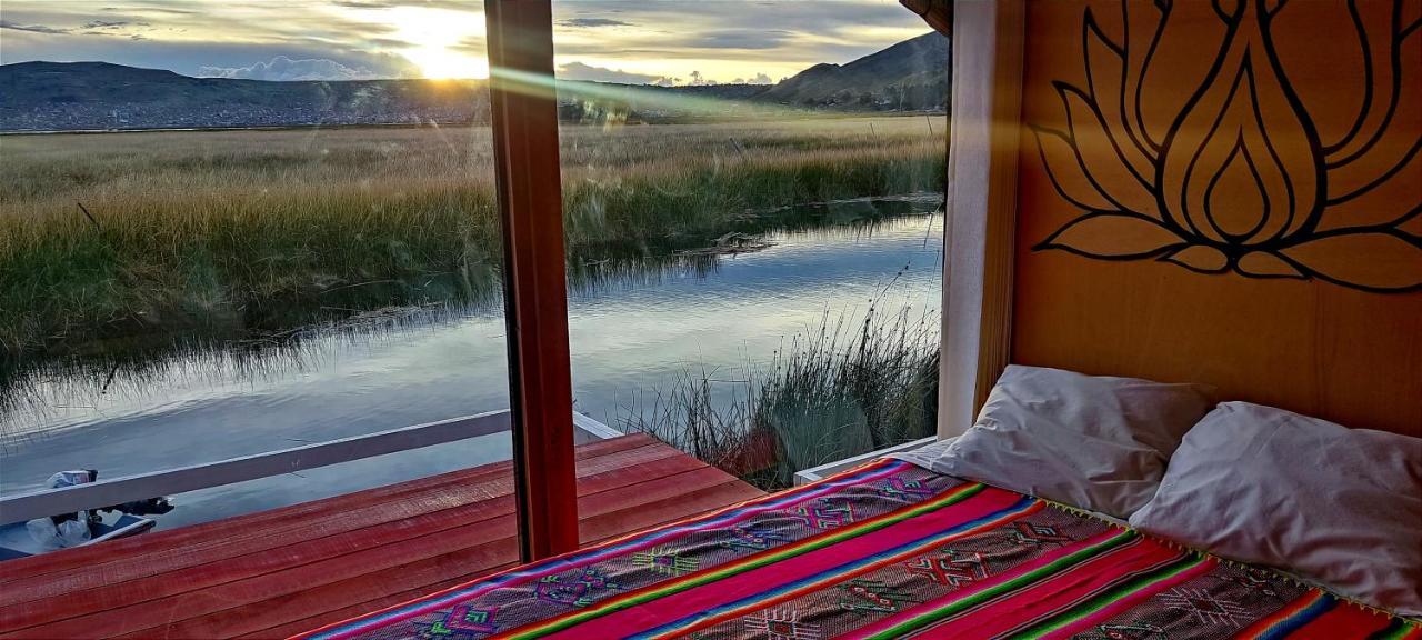 Titicaca Habitacion Panoramica Vista Al Amanecer Villa Puno Kültér fotó