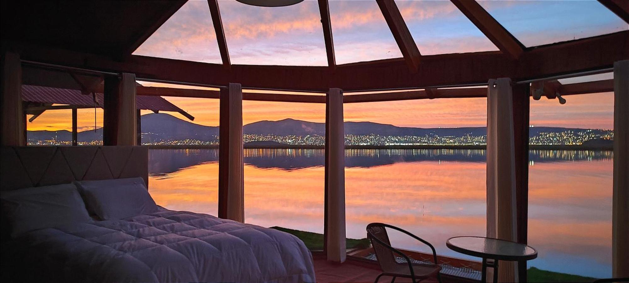 Titicaca Habitacion Panoramica Vista Al Amanecer Villa Puno Kültér fotó