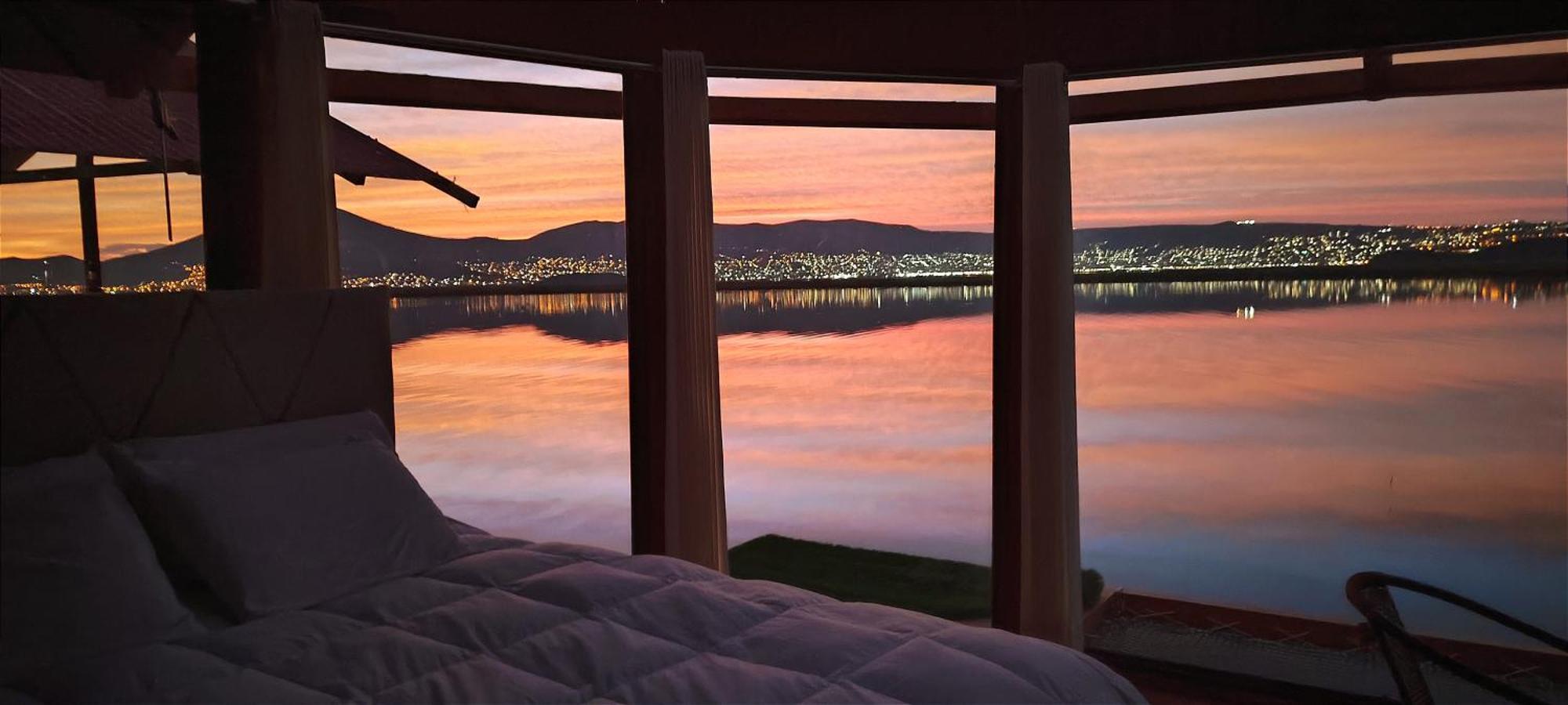 Titicaca Habitacion Panoramica Vista Al Amanecer Villa Puno Kültér fotó